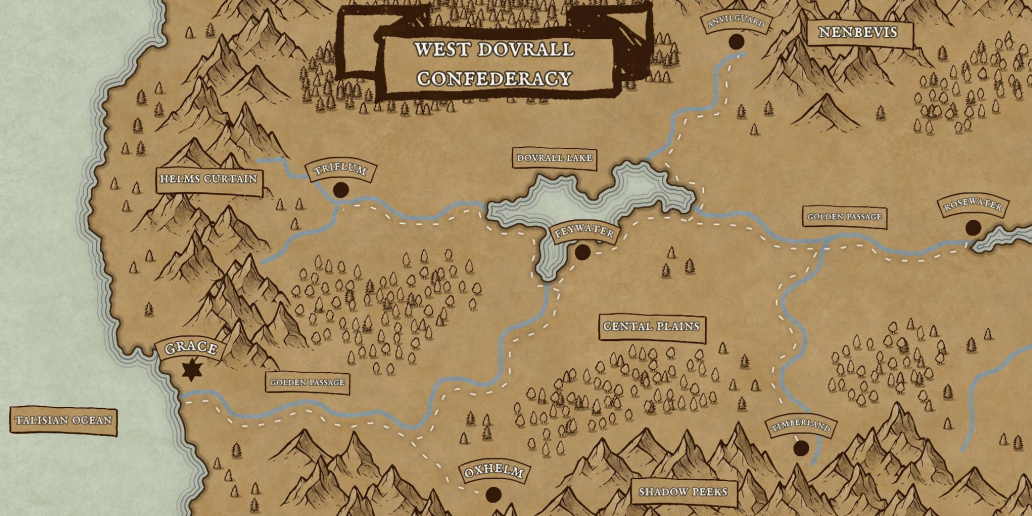 Map of West Confed